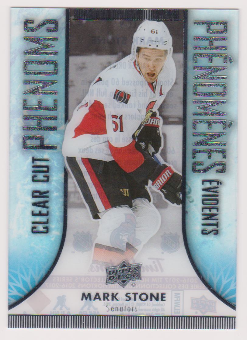 (image for) 2016-17 Upper Deck Tim Hortons Clear Cut Phenoms #CC9 Mark Stone