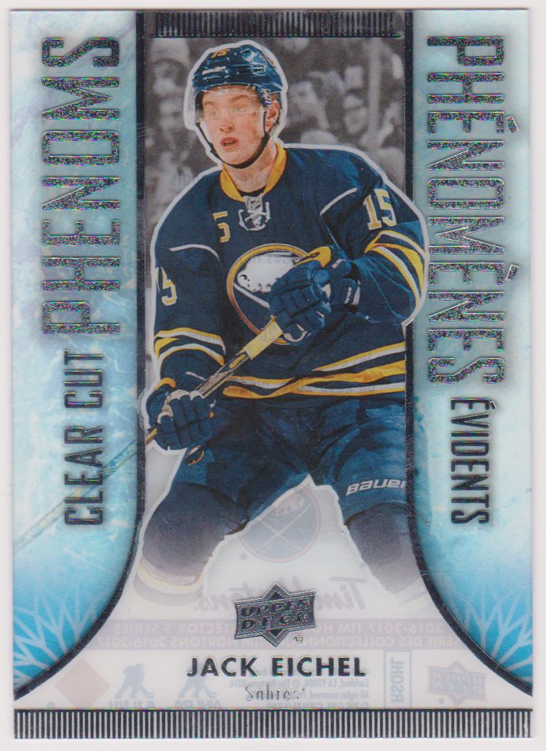 (image for) 2016-17 Upper Deck Tim Hortons Clear Cut Phenoms #CC2 Jack Eichel
