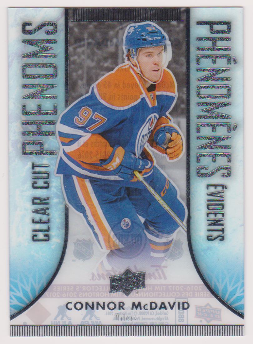 (image for) 2016-17 Upper Deck Tim Hortons Clear Cut Phenoms #CC6 Connor McDavid
