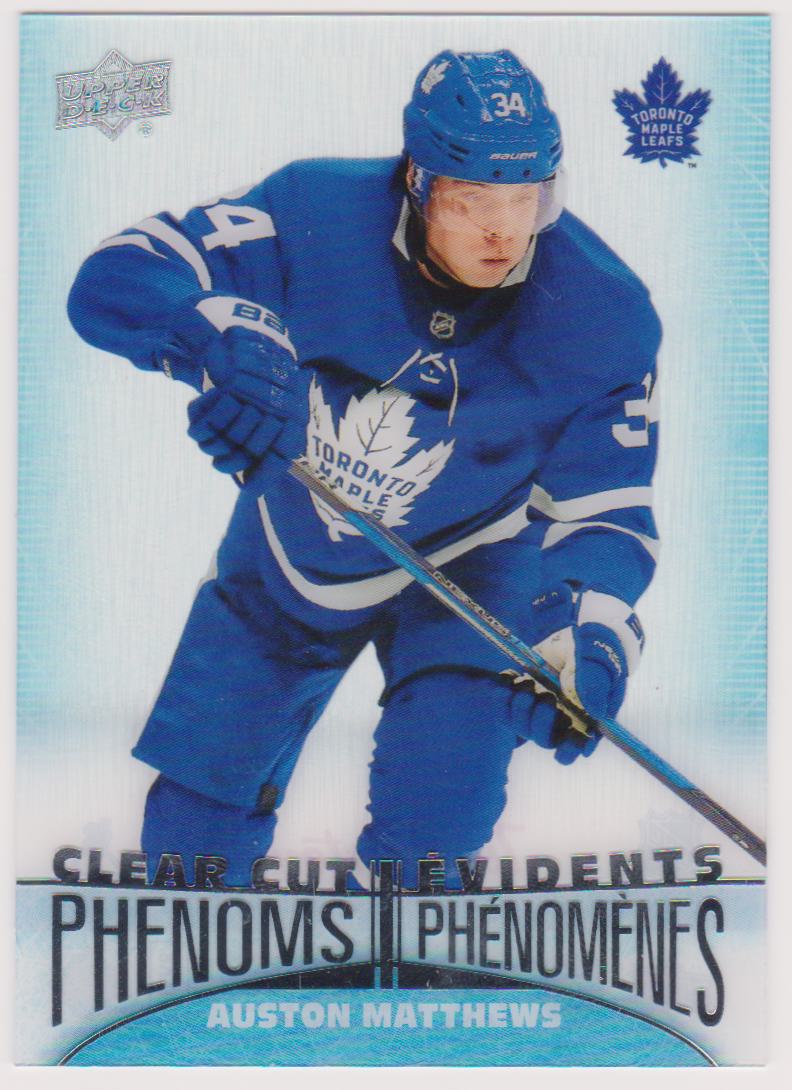 (image for) 2018-19 Upper Deck Tim Hortons Clear Cut Phenoms #CC15 Auston Matthews