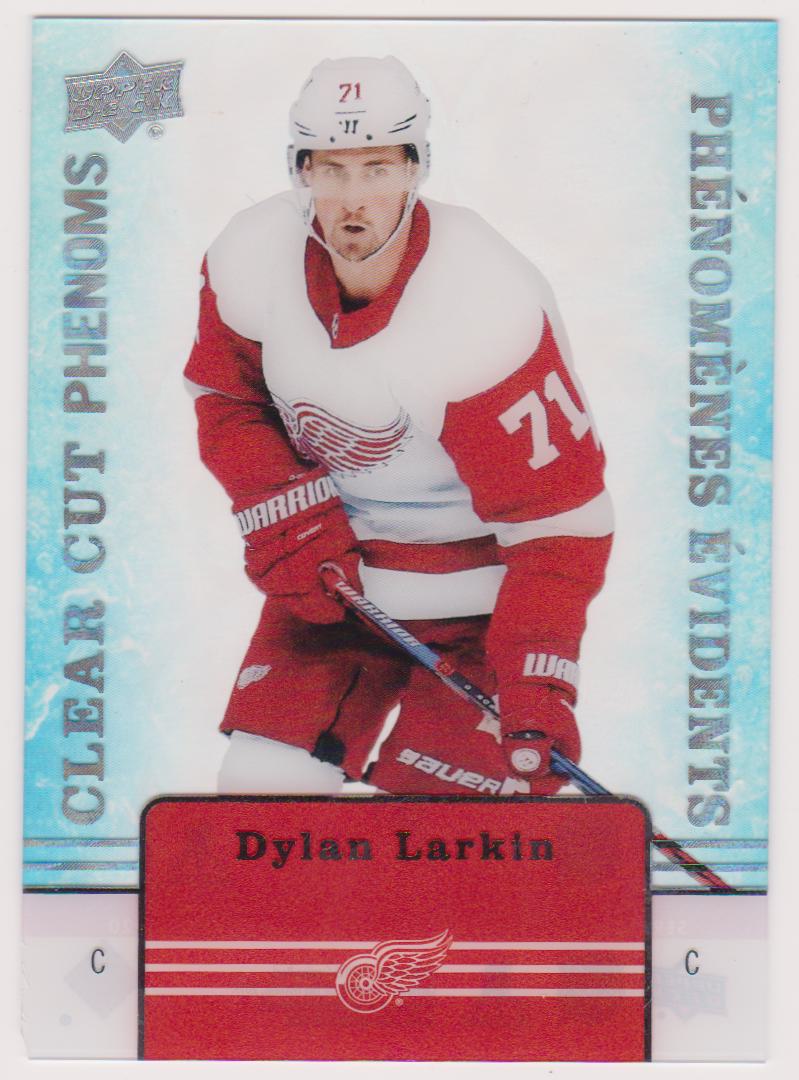 2019-20 Upper Deck Tim Hortons Clear Cut Phenoms #CC7 Dylan Larkin (image for) 2019-20 Upper Deck Tim Hortons Clear Cut Phenoms #CC7 Dylan Larkin