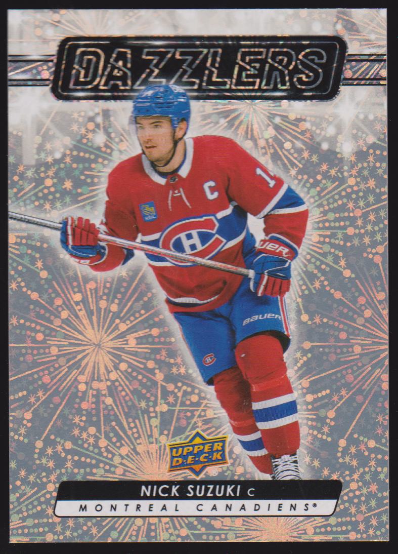 2023-24 Upper Deck Dazzlers Orange #DZ17 Nick Suzuki (image for) 2023-24 Upper Deck Dazzlers Orange #DZ17 Nick Suzuki