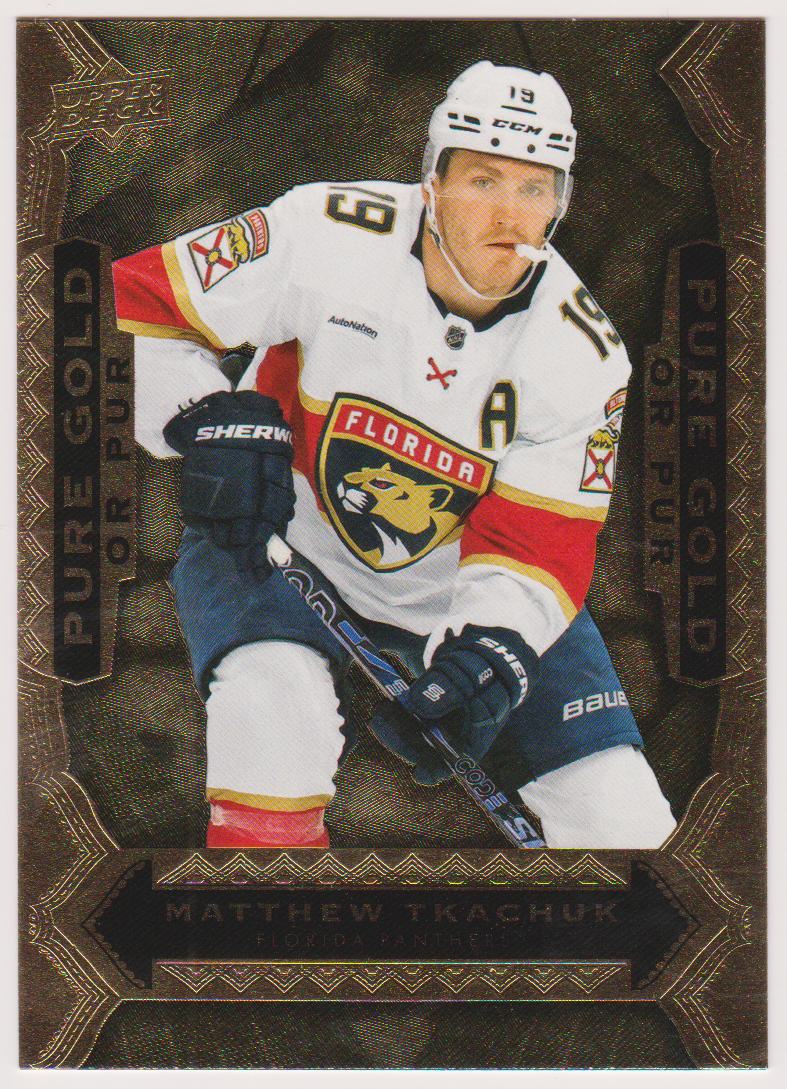 (image for) 2024-25 Upper Deck Tim Hortons Pure Gold #PG12 Matthew Tkachuk