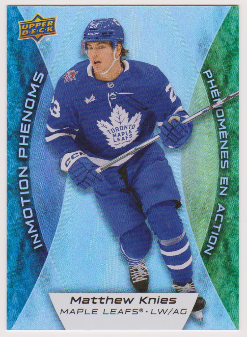 2024-25 Upper Deck Tim Hortons InMotion Phenoms #MP14 Matthew Knies (image for) 2024-25 Upper Deck Tim Hortons InMotion Phenoms #MP14 Matthew Knies