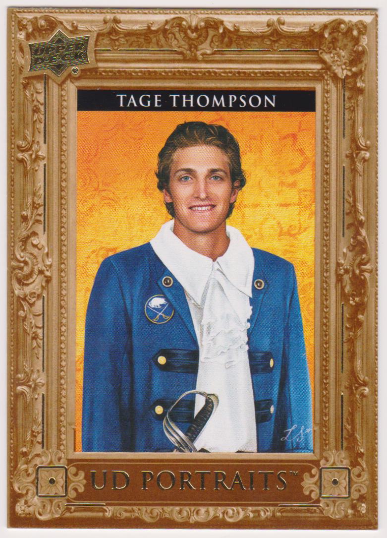 2023-24 Upper Deck UD Portraits #P55 Tage Thompson (image for) 2023-24 Upper Deck UD Portraits #P55 Tage Thompson