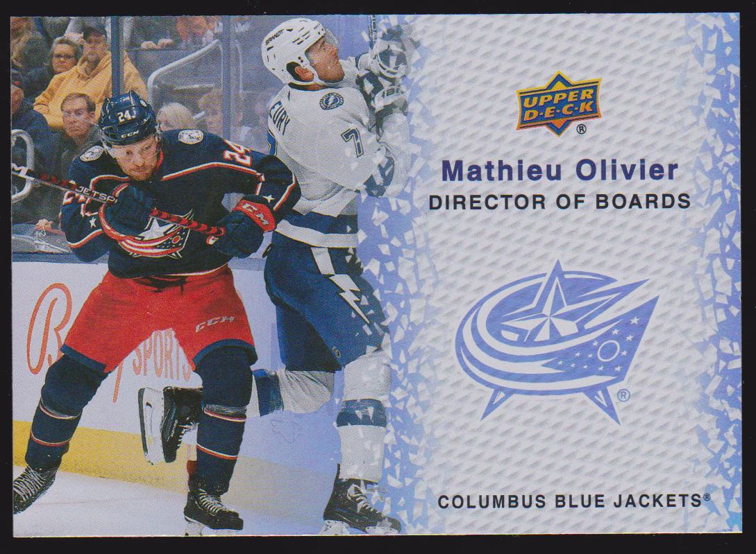 2023-24 Upper Deck Director of Boards #DB6 Mathieu Olivier (image for) 2023-24 Upper Deck Director of Boards #DB6 Mathieu Olivier