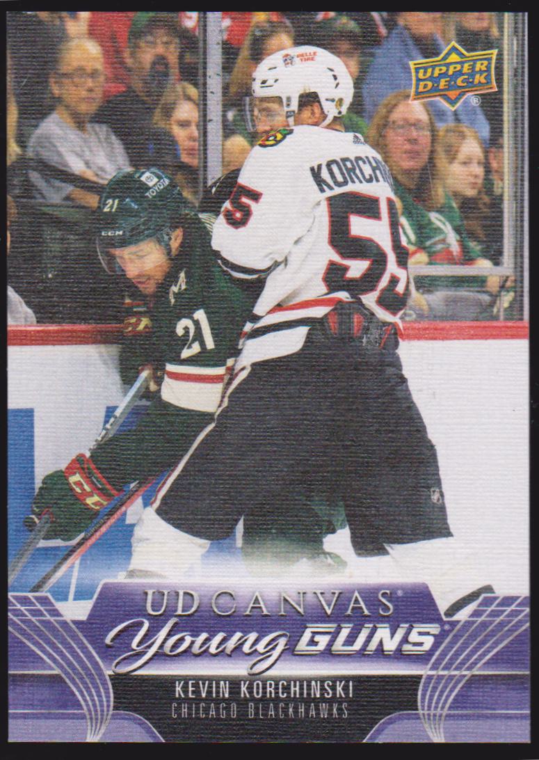 2023-24 Upper Deck UD Canvas #C367 Kevin Korchinski YG (image for) 2023-24 Upper Deck UD Canvas #C367 Kevin Korchinski YG