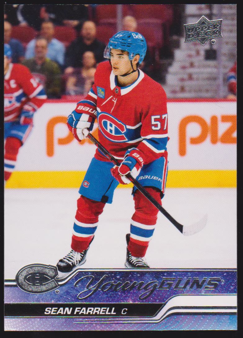 (image for) 2023-24 Upper Deck #234 Sean Farrell Young Guns RC