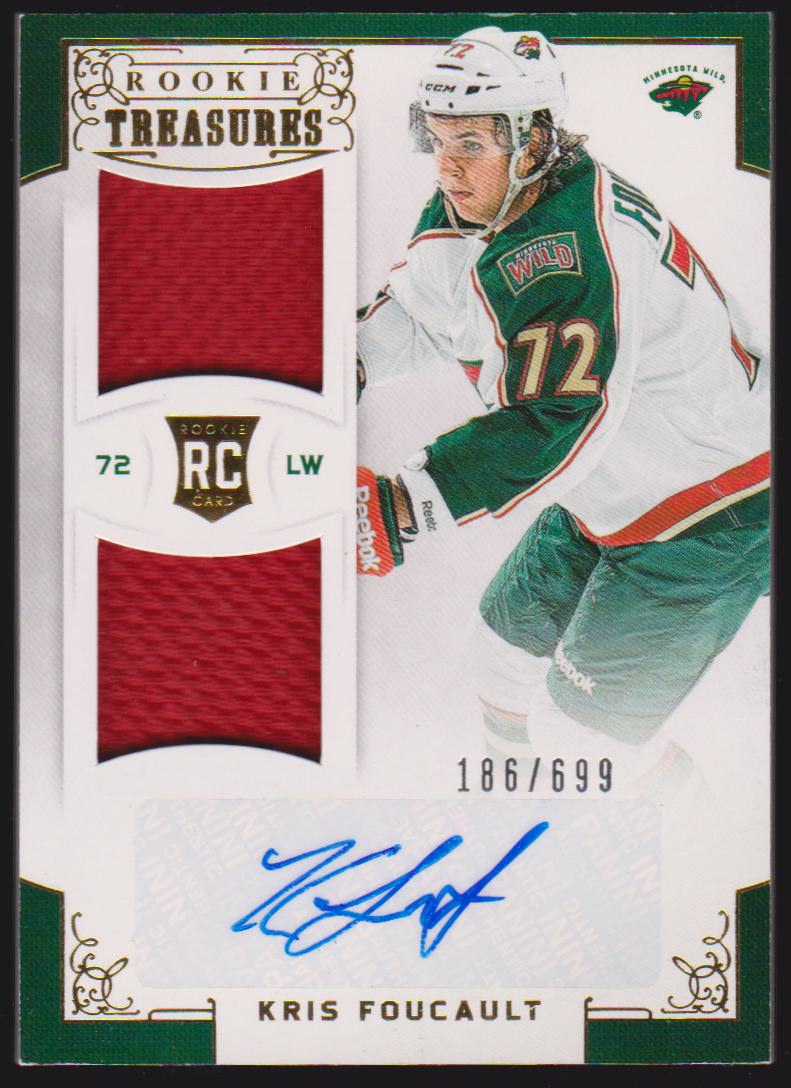 2012-13 Panini Rookie Anthology #125 Kris Foucault Jerseys AUTO 186/699 RC (image for) 2012-13 Panini Rookie Anthology #125 Kris Foucault Jerseys AUTO 186/699 RC