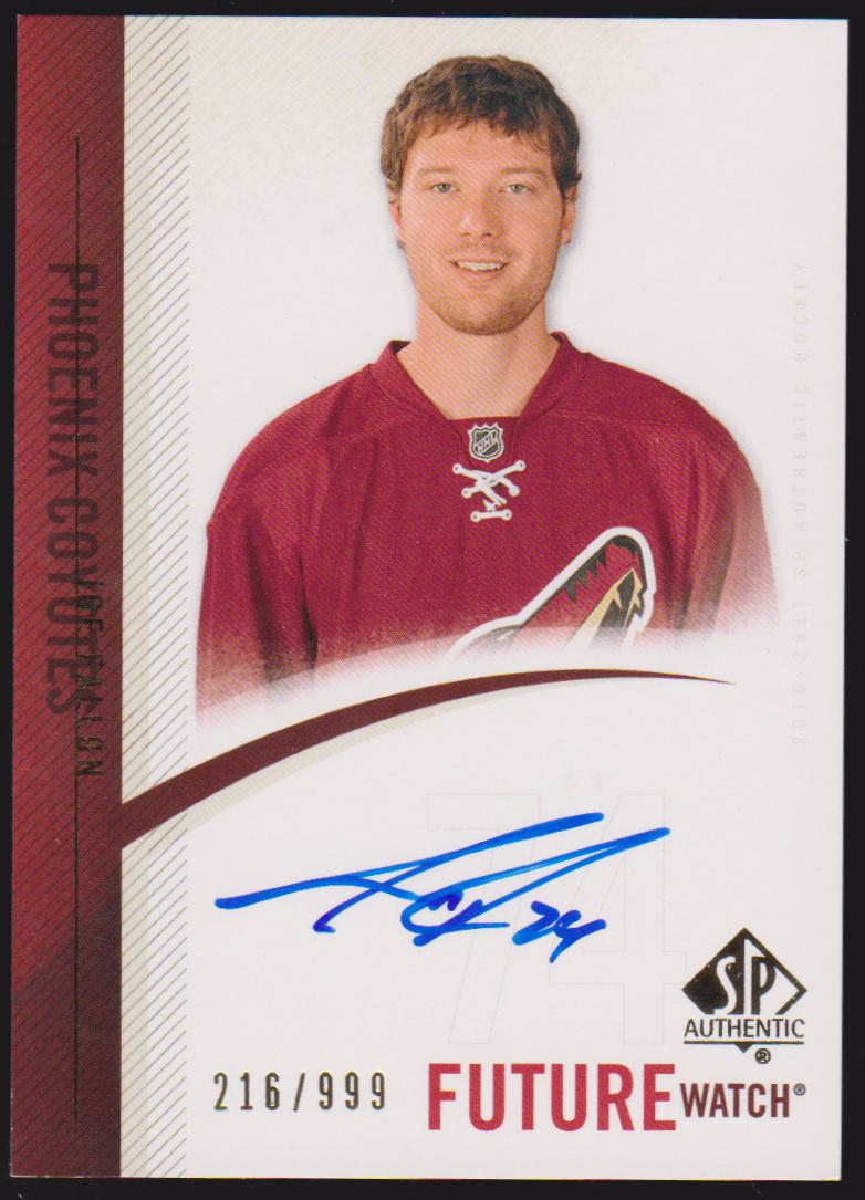 (image for) 2010-11 SP Authentic #257 Joe Fallon AUTO RC 216/999