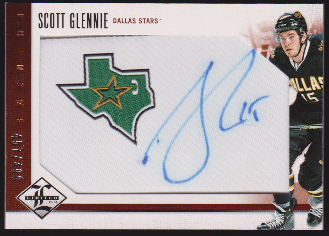 2012-13 Limited #227 Scott Glennie AUTO 457/499 RC - Jerseys (image for) 2012-13 Limited #227 Scott Glennie AUTO 457/499 RC - Jerseys