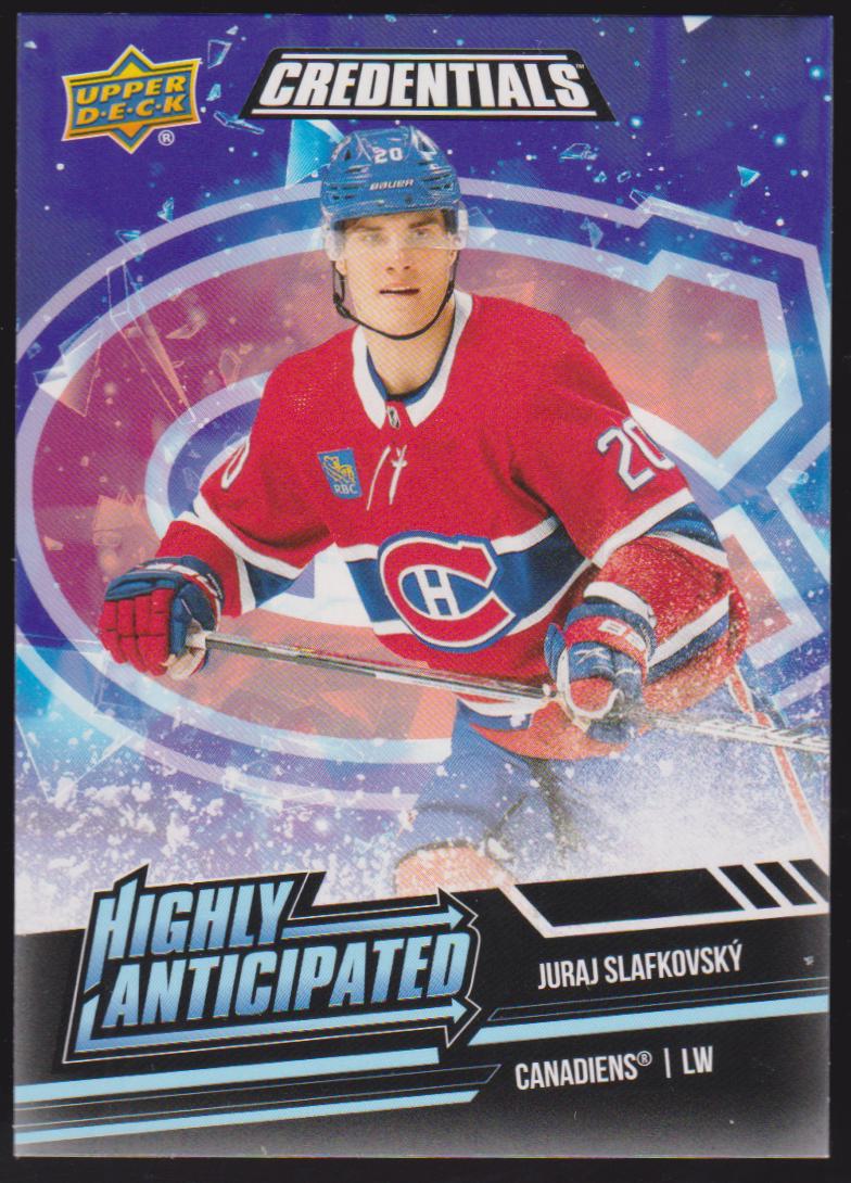 2022-23 Upper Deck Credentials Highly Anticipated #HA5 Juraj Slafkovsky - RC Year (image for) 2022-23 Upper Deck Credentials Highly Anticipated #HA5 Juraj Slafkovsky - RC Year