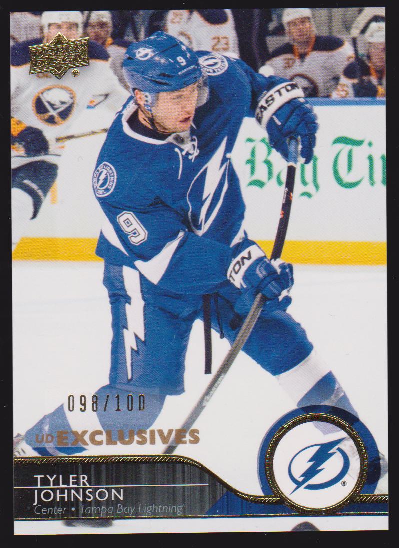 2014-15 Upper Deck Exclusives #171 Tyler Johnson 98/100 (image for) 2014-15 Upper Deck Exclusives #171 Tyler Johnson 98/100