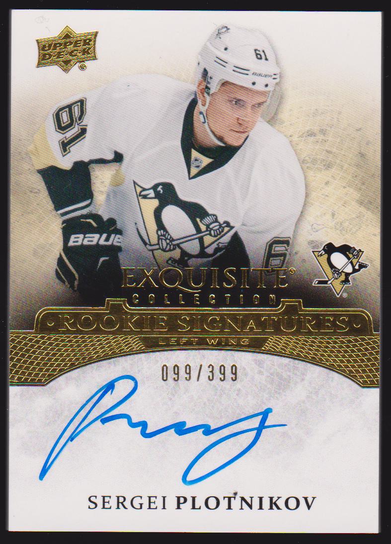 2015-16 Exquisite Collection Rookie Signatures #ERSSP Sergei Plotnikov 099/199 (image for) 2015-16 Exquisite Collection Rookie Signatures #ERSSP Sergei Plotnikov 099/199