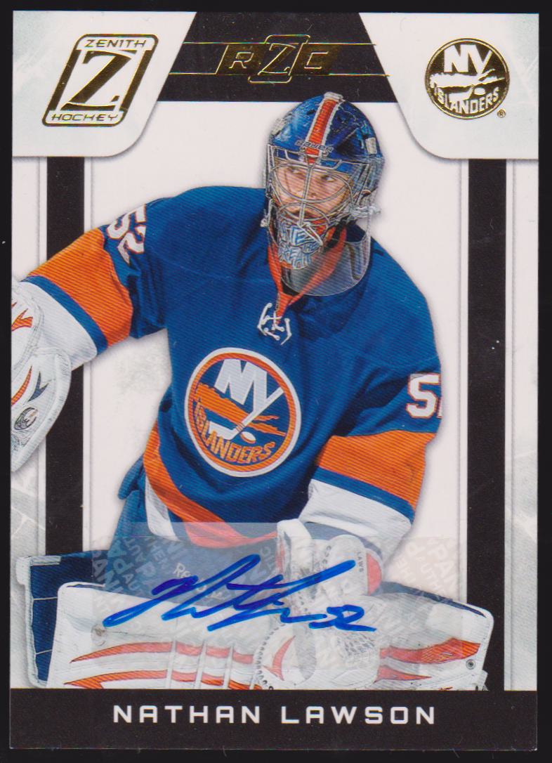 2010-11 Zenith Rookie Parallel #173 Nathan Lawson AUTO RC 46/99 (image for) 2010-11 Zenith Rookie Parallel #173 Nathan Lawson AUTO RC 46/99
