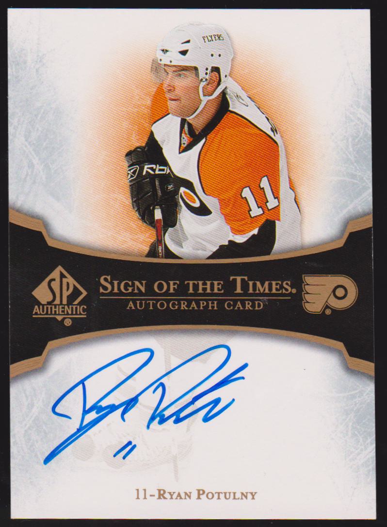 2007-08 SP Authentic Sign of the Times #STRY Ryan Potulny - AUTO (image for) 2007-08 SP Authentic Sign of the Times #STRY Ryan Potulny - AUTO
