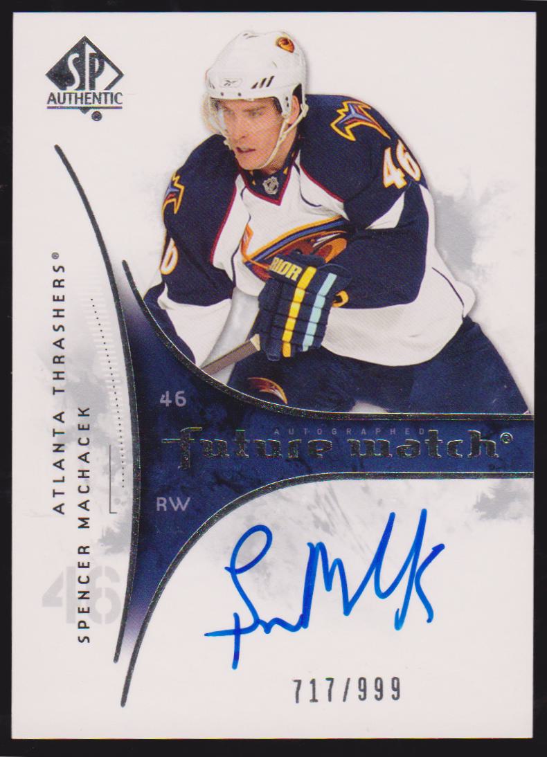 (image for) 2009-10 SP Authentic #217 Spencer Machacek AUTO RC 717/999