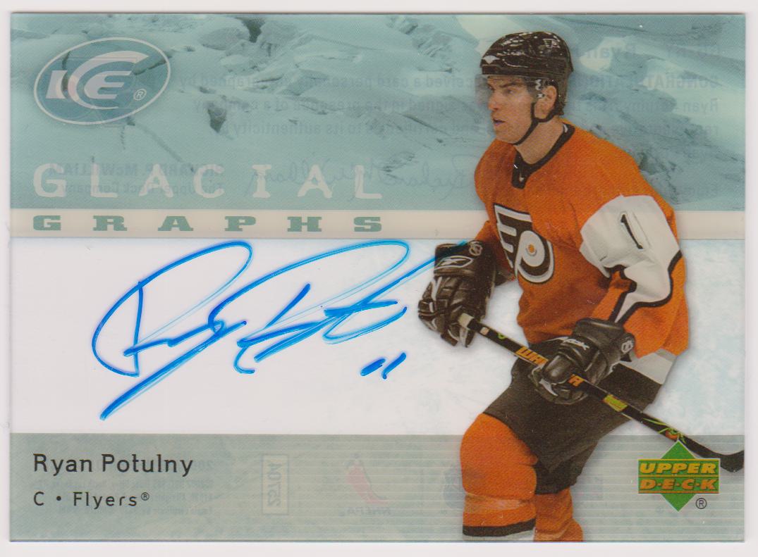 (image for) 2007-08 Upper Deck Ice Glacial Graphs #GGRP Ryan Parent AUTO
