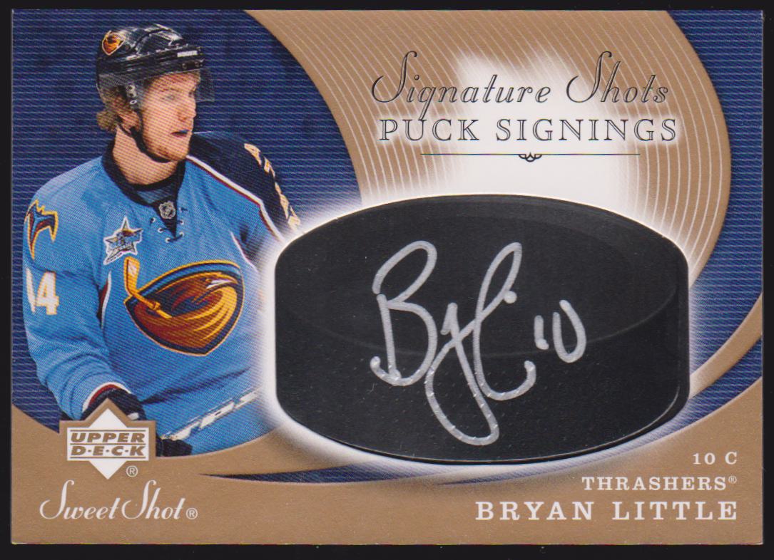 (image for) 2007-08 Sweet Shot Signature Puck Signings #SSPBL Bryan Little - RC year