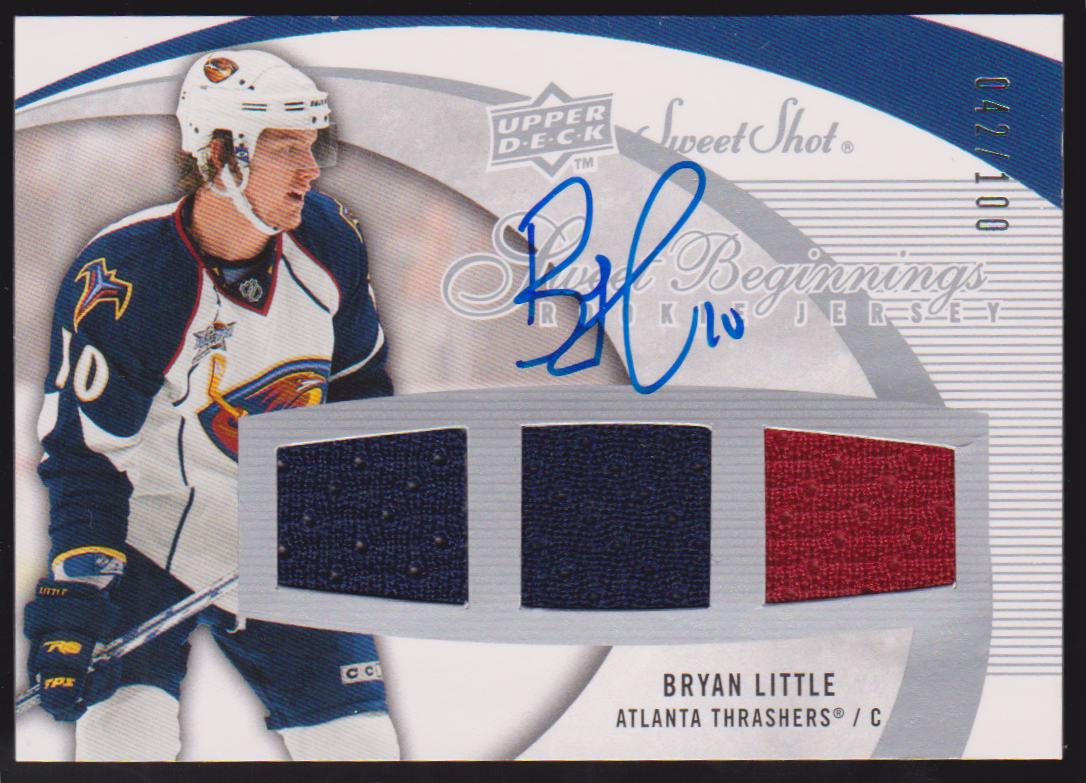 (image for) 2007-08 Sweet Shot Rookie Jerseys Autographs #110 Bryan Little - 042/100