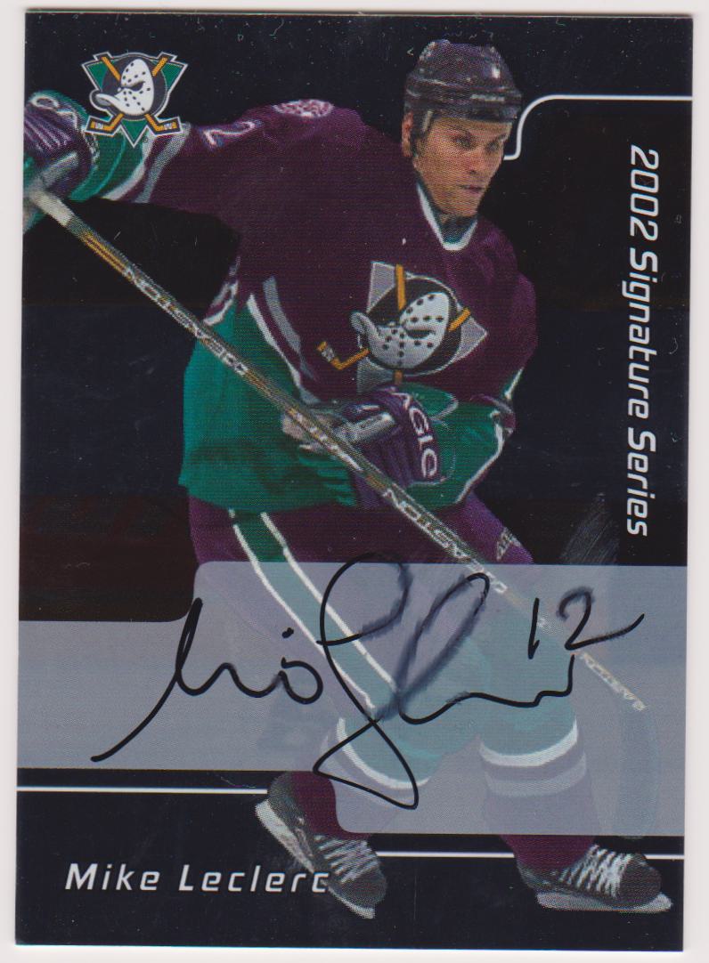 2001-02 BAP Signature Series Autographs #73 Mike LeClerc (image for) 2001-02 BAP Signature Series Autographs #73 Mike LeClerc