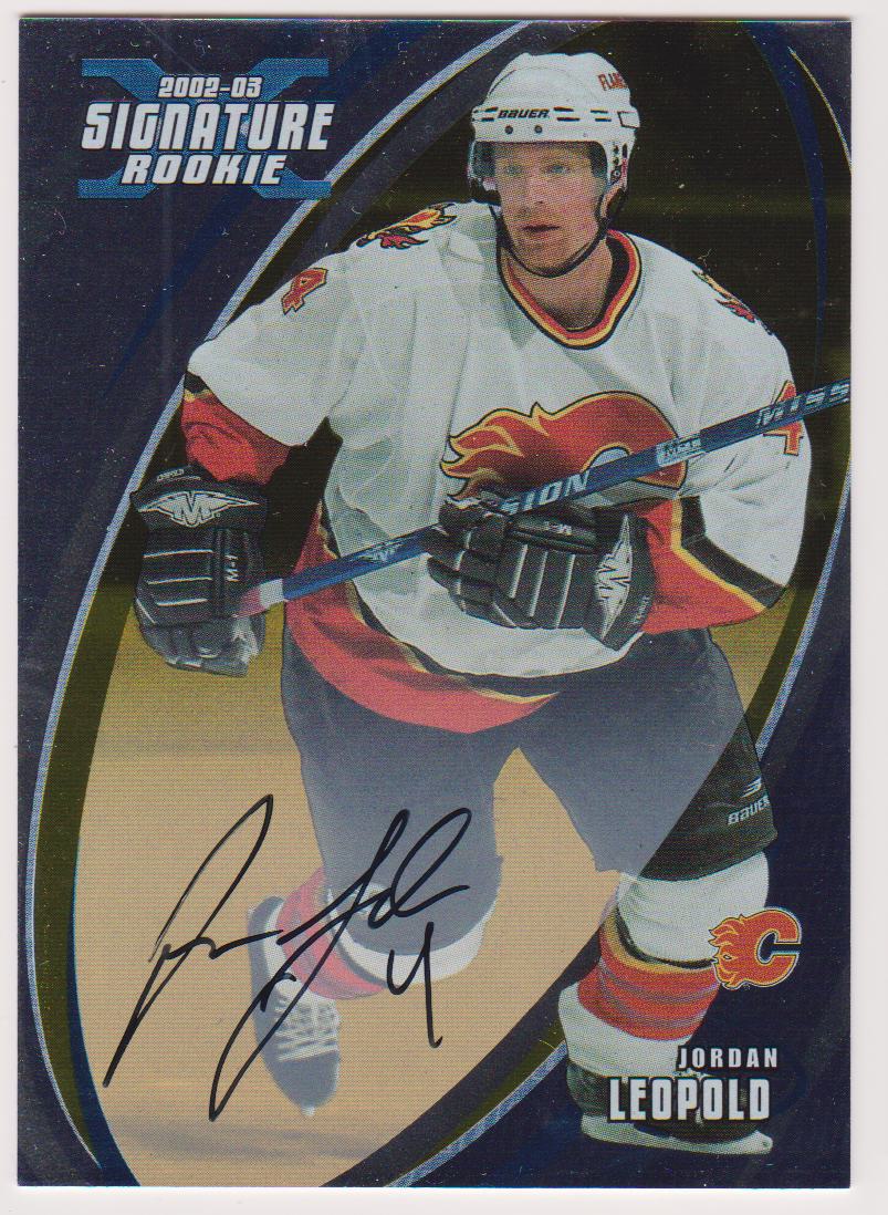 2002-03 BAP Signature Series Autographs Gold #195 Jordan Leopold - RC Year (image for) 2002-03 BAP Signature Series Autographs Gold #195 Jordan Leopold - RC Year