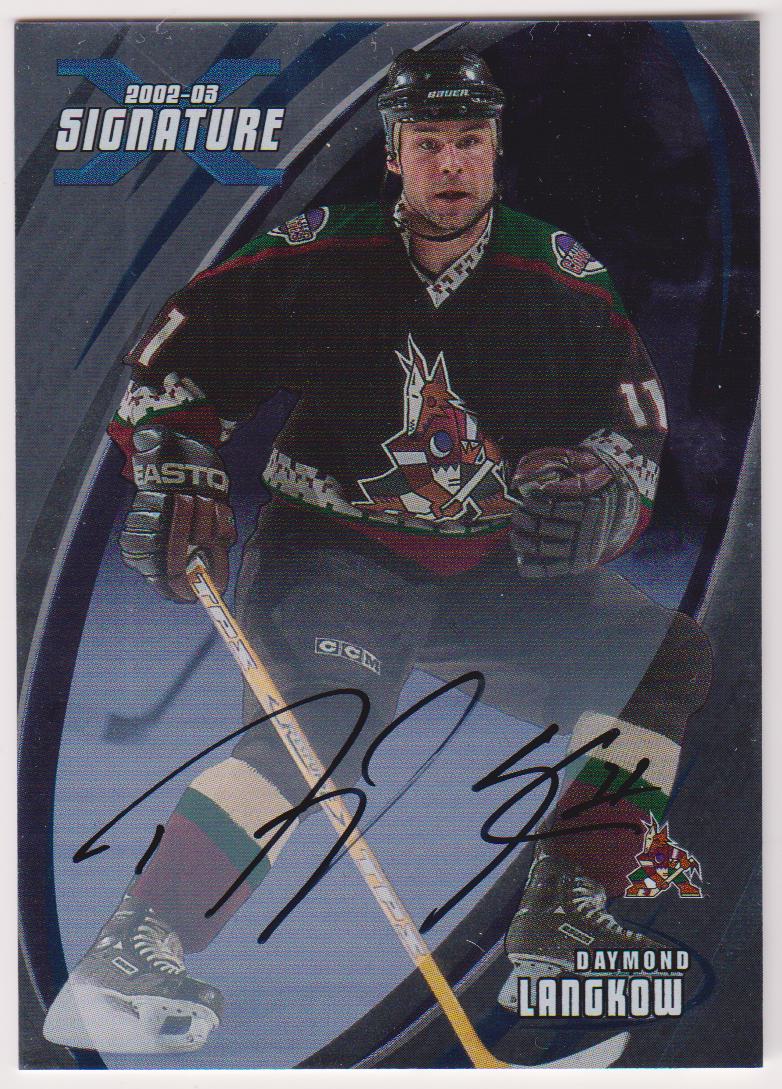 2002-03 BAP Signature Series Autographs #96 Daymond Langkow (image for) 2002-03 BAP Signature Series Autographs #96 Daymond Langkow