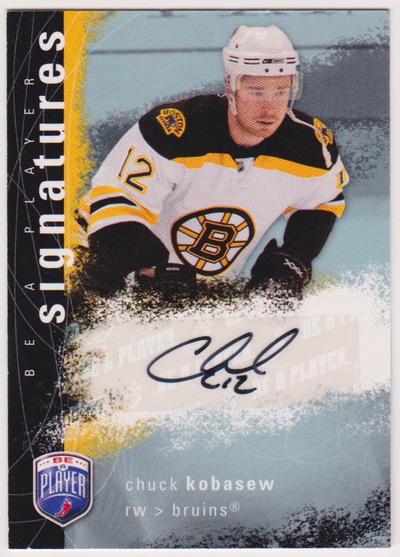 2007-08 Be A Player Signatures #SCK Chuck Kobasew (image for) 2007-08 Be A Player Signatures #SCK Chuck Kobasew