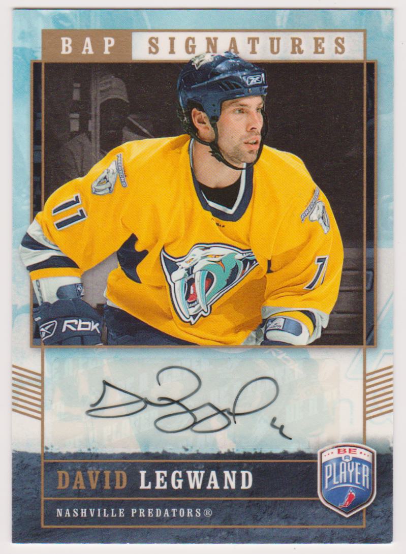 (image for) 2006-07 Be A Player Signatures #DL David Legwand