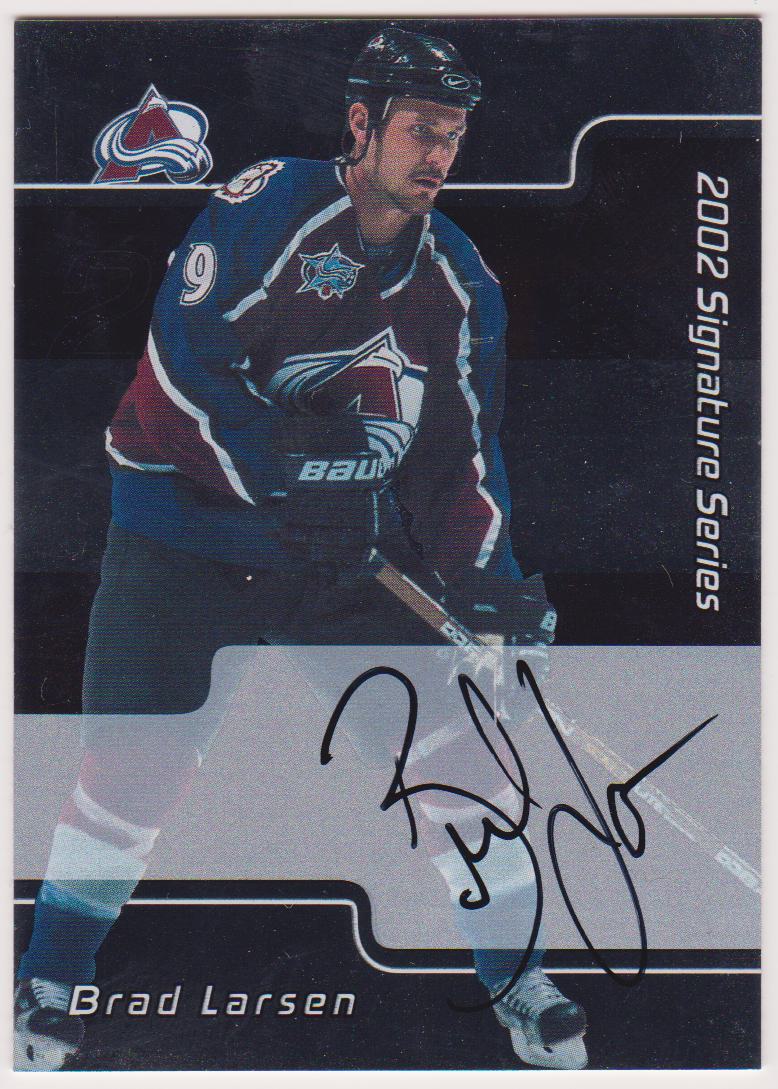2001-02 BAP Signature Series Autographs #210 Brad Larsen (image for) 2001-02 BAP Signature Series Autographs #210 Brad Larsen