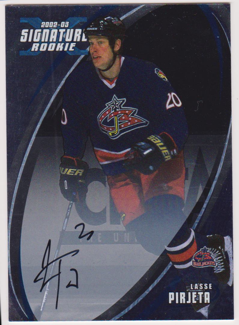 2002-03 BAP Signature Series Autographs #189 Lasse Pirjeta - RC Year (image for) 2002-03 BAP Signature Series Autographs #189 Lasse Pirjeta - RC Year