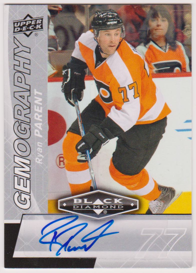 2010-11 Black Diamond Gemography #GRP Ryan Parent AUTO (image for) 2010-11 Black Diamond Gemography #GRP Ryan Parent AUTO