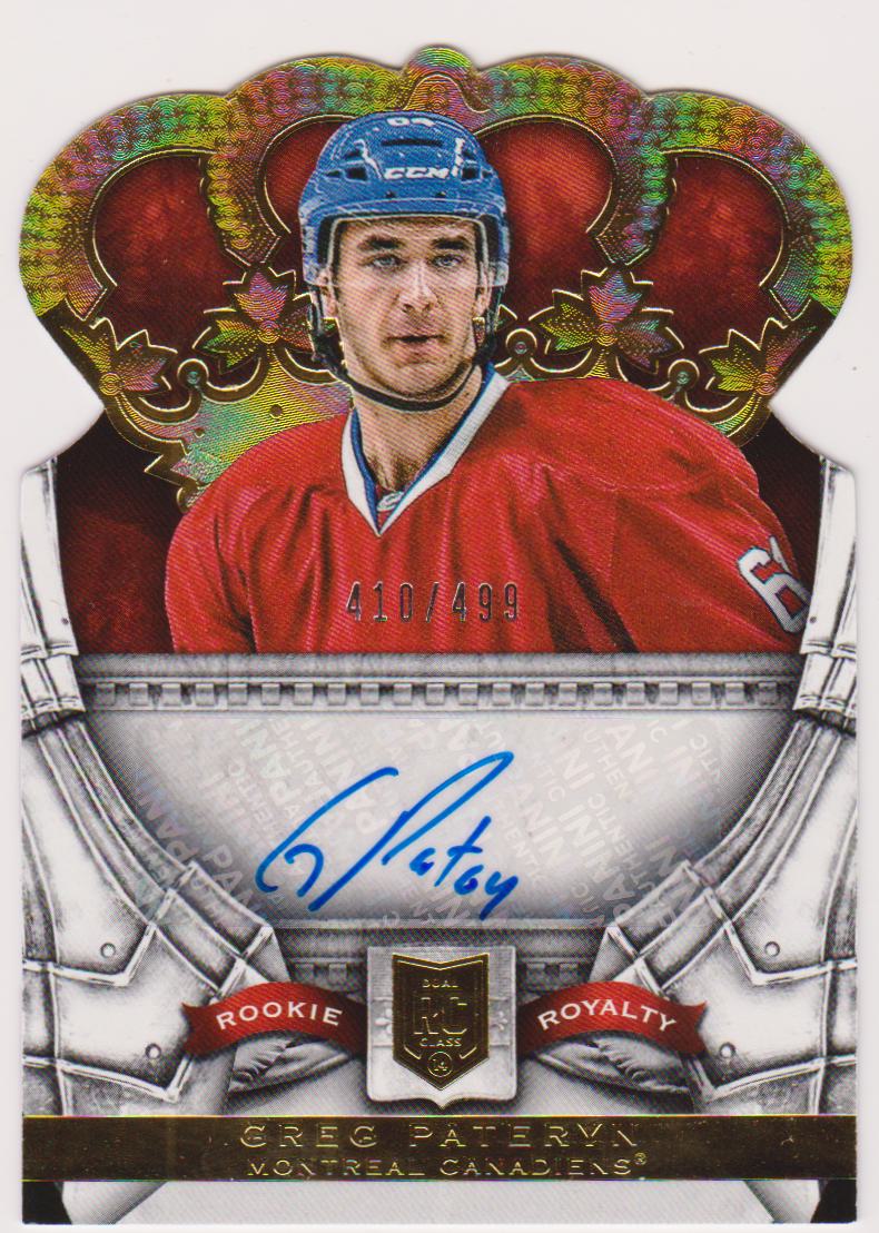 (image for) 2013-14 Crown Royale #220 Greg Pateryn AUTO 410/499 RC