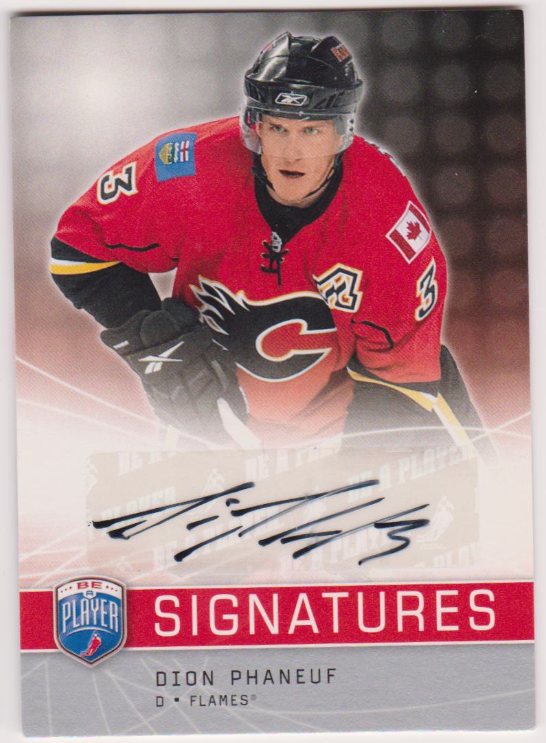 (image for) 2008-09 Be A Player Signatures #SPH Dion Phaneuf