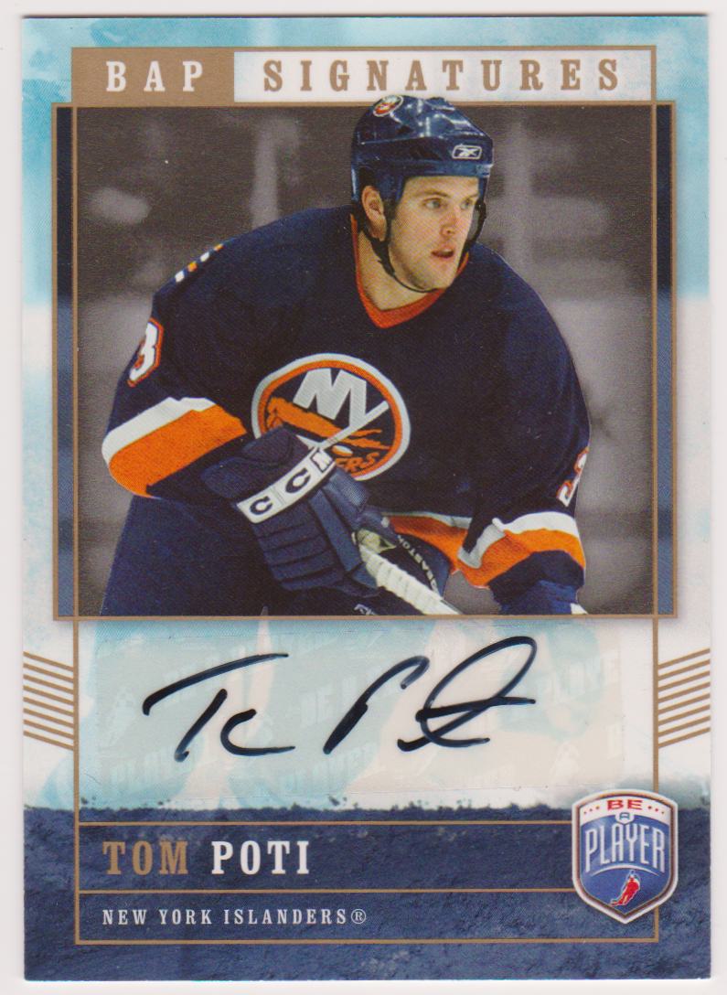 2006-07 Be A Player Signatures #TP Tom Poti (image for) 2006-07 Be A Player Signatures #TP Tom Poti