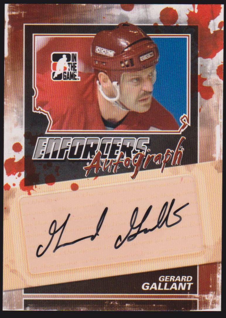 2011-12 ITG Enforcers Autographs #AGG Gerard Gallant (image for) 2011-12 ITG Enforcers Autographs #AGG Gerard Gallant