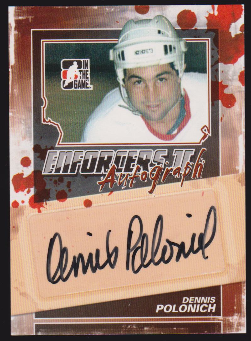 (image for) 2013-14 ITG Enforcers Autographs #ADP Dennis Polonich