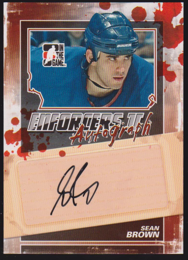 (image for) 2013-14 ITG Enforcers Autographs #ASB Sean Brown