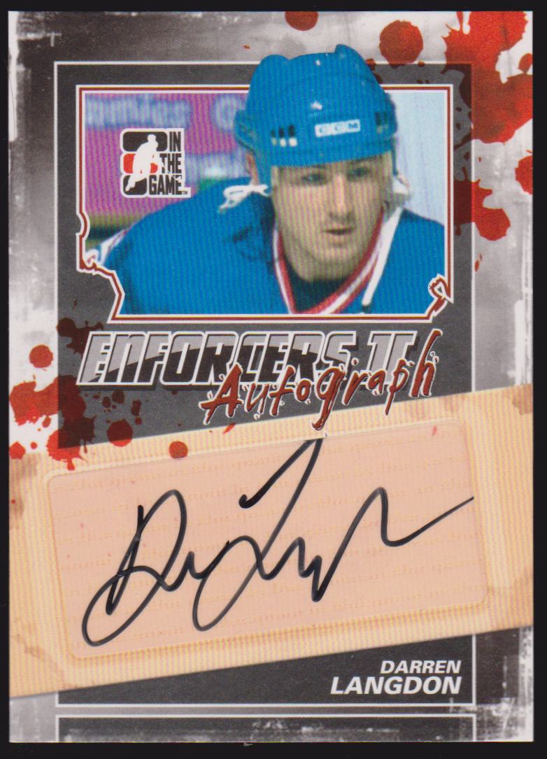 (image for) 2013-14 ITG Enforcers Autographs #ADL Darren Langdon