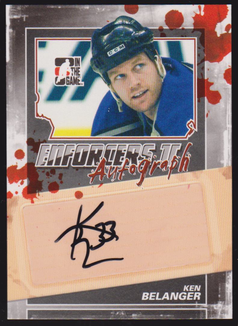 (image for) 2013-14 ITG Enforcers Autographs #AKB Ken Belanger
