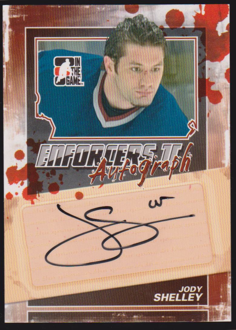 (image for) 2013-14 ITG Enforcers Autographs #AJSH Jody Shelley