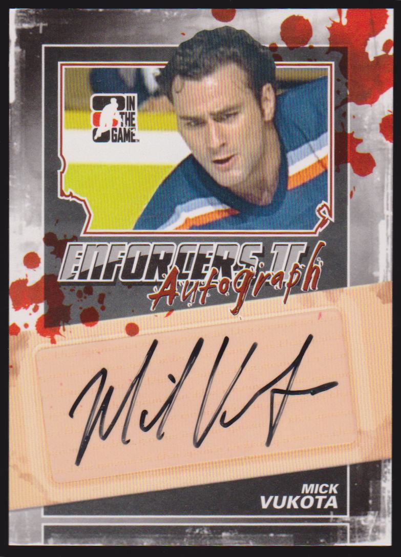 (image for) 2013-14 ITG Enforcers Autographs #AMV Mick Vukota