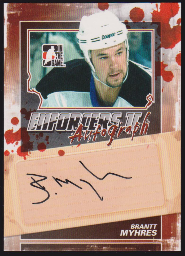 (image for) 2013-14 ITG Enforcers Autographs #ABM Brantt Myhres