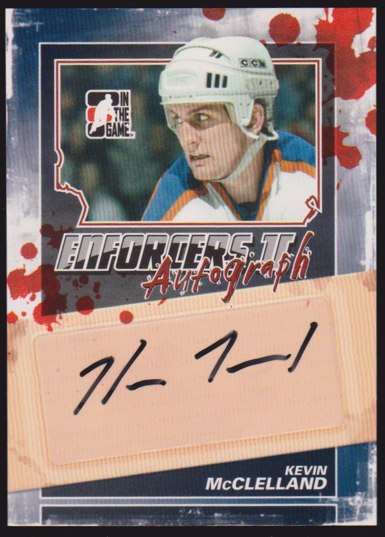 (image for) 2013-14 ITG Enforcers Autographs #AKM Kevin McClelland