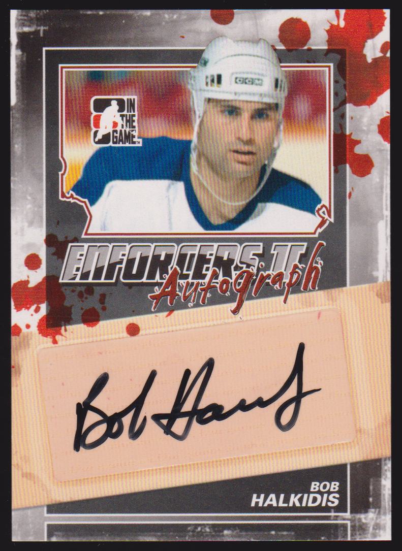 (image for) 2013-14 ITG Enforcers Autographs #ABH Bob Halkidis