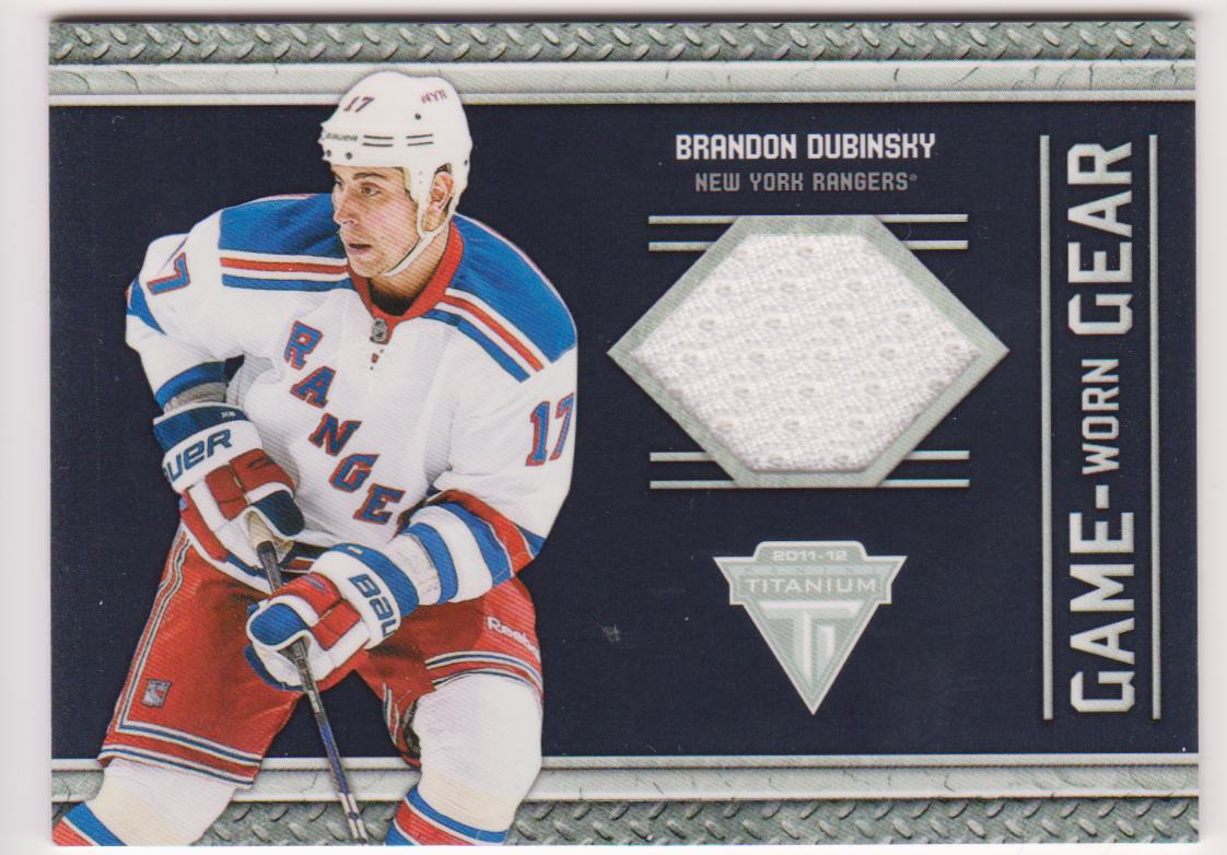 2011-12 Panini Titanium Game Worn Gear #93 Brandon Dubinsky (image for) 2011-12 Panini Titanium Game Worn Gear #93 Brandon Dubinsky