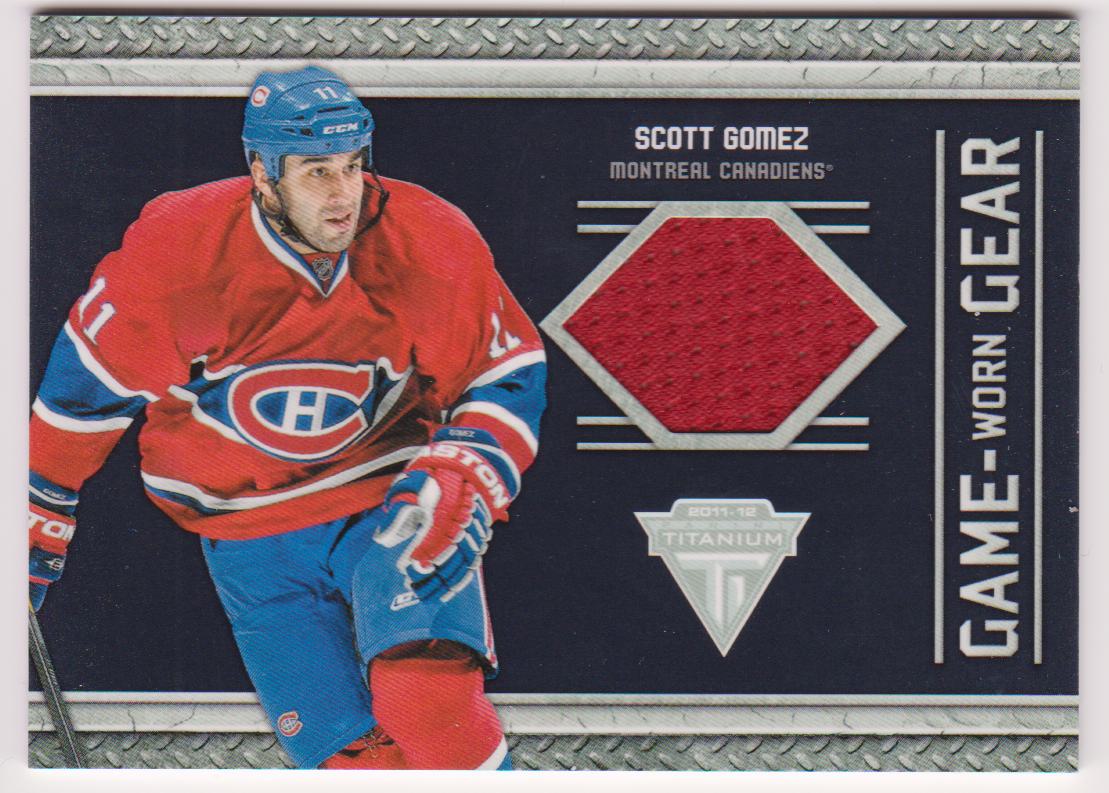 (image for) 2011-12 Panini Titanium Game Worn Gear #18 Scott Gomez