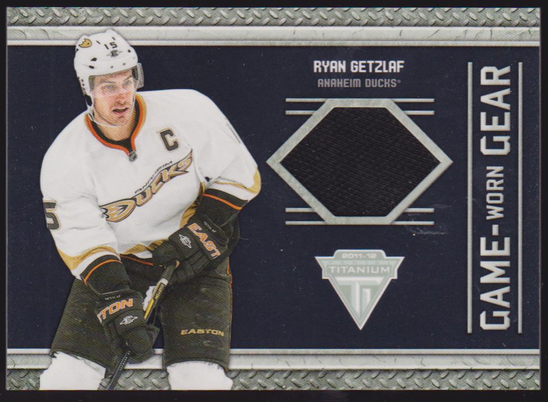 2011-12 Panini Titanium Game Worn Gear #25 Ryan Getzlaf (image for) 2011-12 Panini Titanium Game Worn Gear #25 Ryan Getzlaf