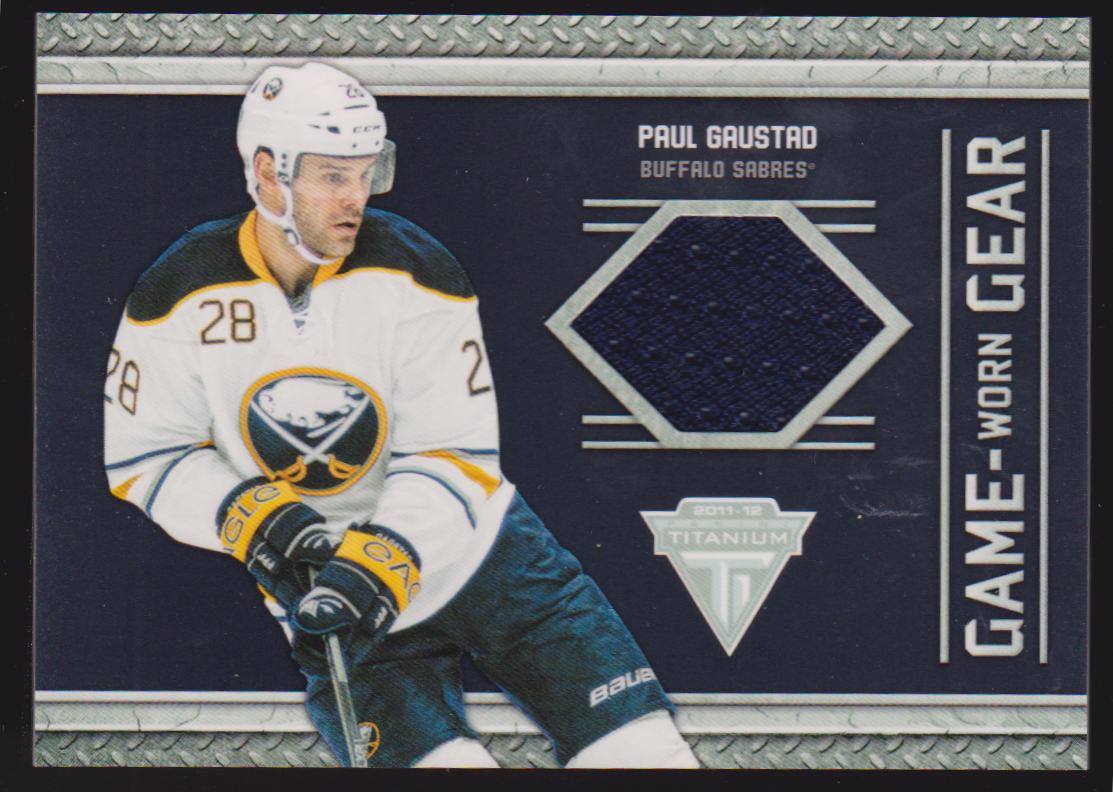 (image for) 2011-12 Panini Titanium Game Worn Gear #33 Paul Gaustad