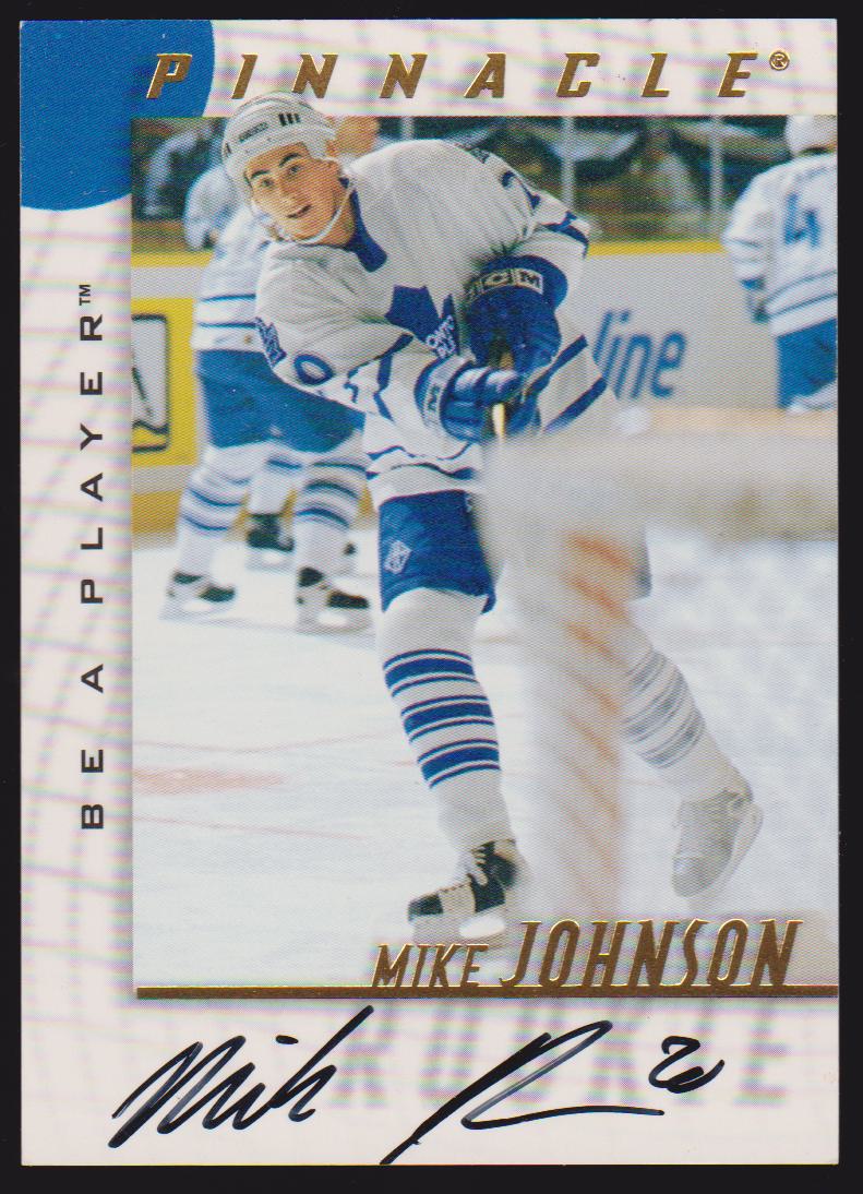 (image for) 1997-98 Be A Player Autographs #218 Mike Johnson - RC Year